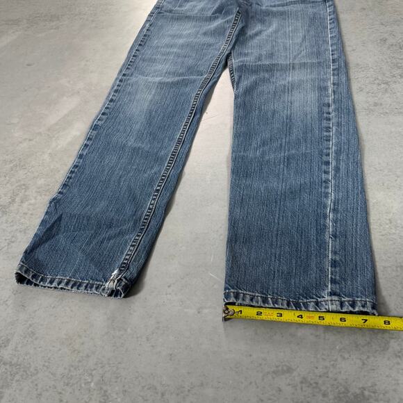 Harley Davidson Straight Leg Jeans Blue Vintage Denim - Size: 30x34 - Picture 2 of 9